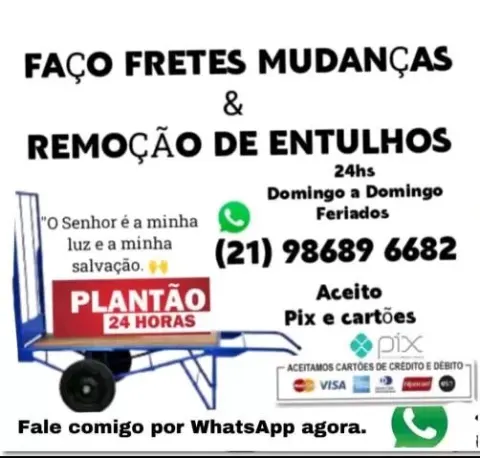 Fretes e mudanças 24hs no Rio das Pedras